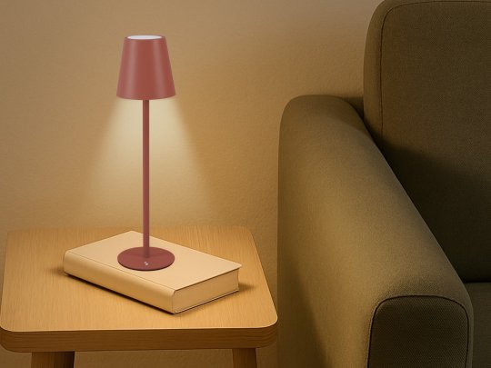 Lampada da tavolo ricaricabile AURA Terracotta