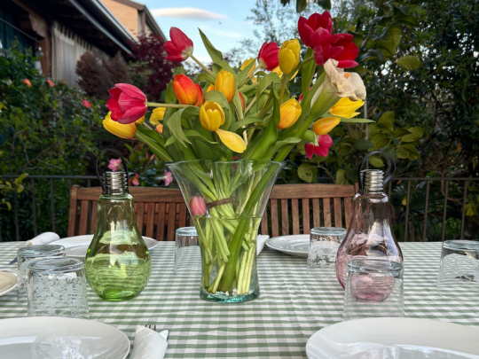 Lampada in vetro con mini LED ad energia solare VERDE